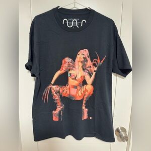 Official Lady Gaga The Chromatica Ball Black Tour Shirt Large Double Sided L